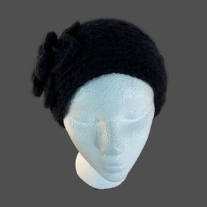 Headband Ear Warmer Knitted Warm In Black